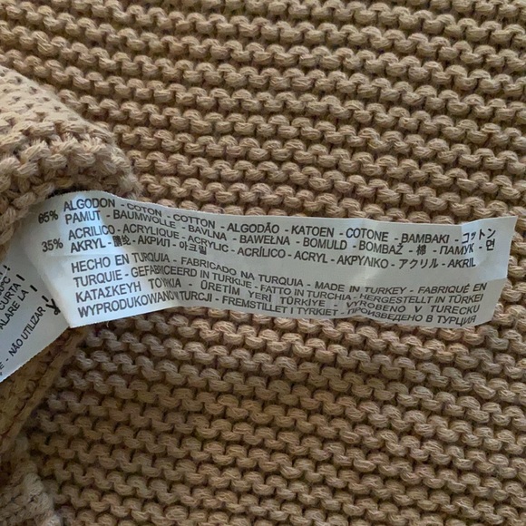 Zara Women’s Cable Knit Sweater Sz L - Picture 6 of 6